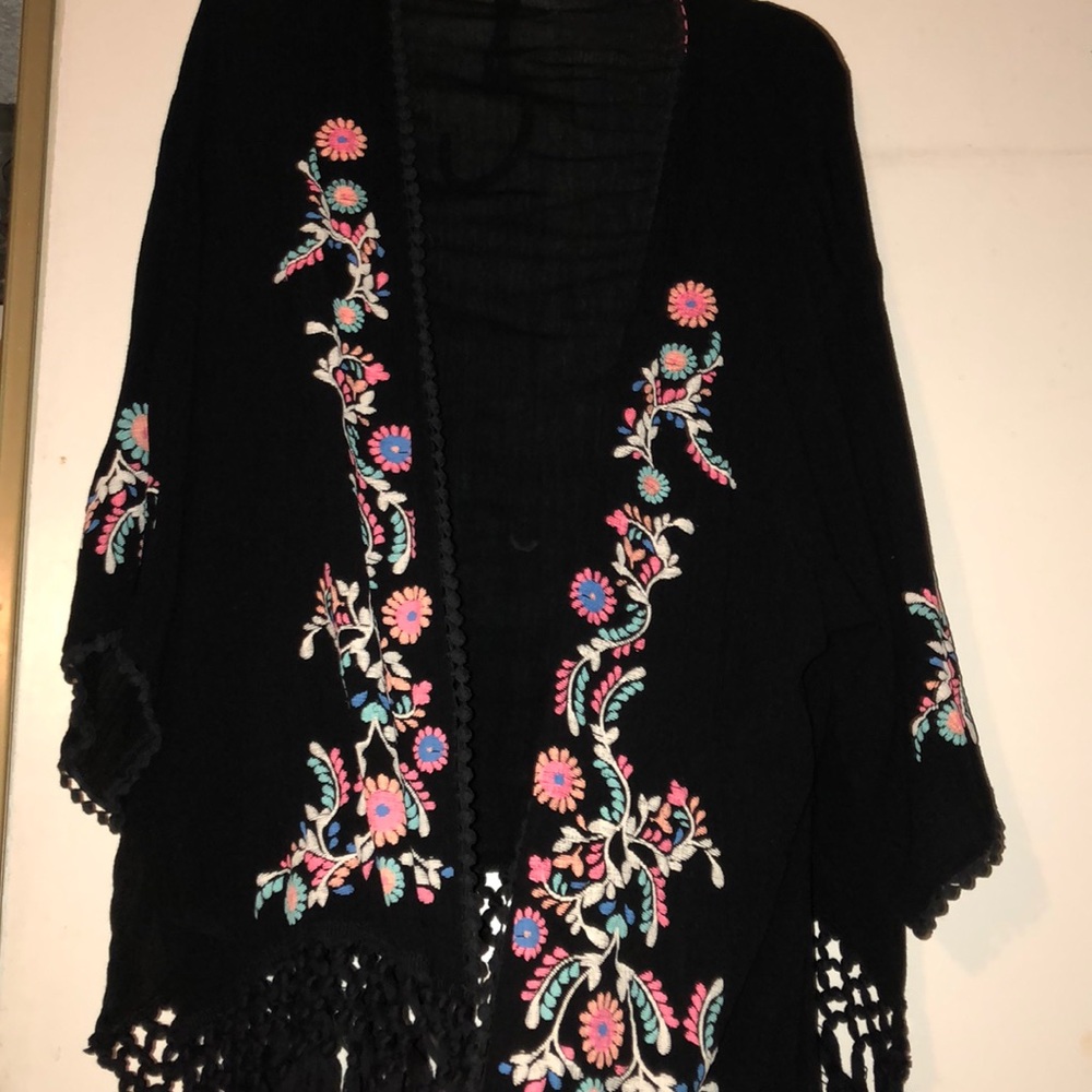 “REWIND” Shawl/vest/pool cover up